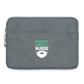 Don infirmier de l’hôpital des infirmières - Sacoche pour ordinateur portable 15 pouces - gris chiné - Devant