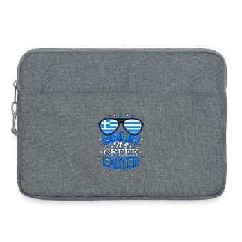 Mec, c’est Pâques orthodoxes grecques, Pâques - Sacoche pour ordinateur portable 15 pouces - gris chiné - Devant