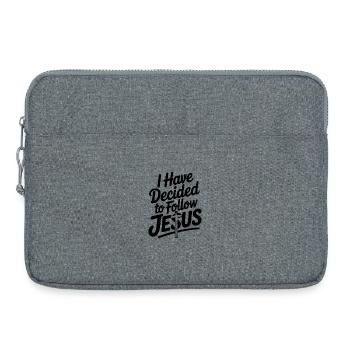 I Have Decided to Follow Jesus - Laptop bag 15" - heather grey - Front