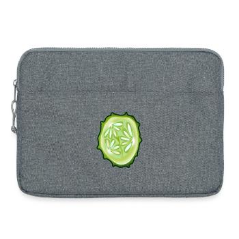 Gurke - Laptoptasche 15" - Grau meliert - Vorne