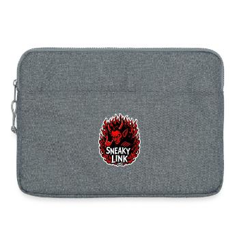Infernalischer Hinterhältiger Link - Laptoptasche 15" - Grau meliert - Vorne