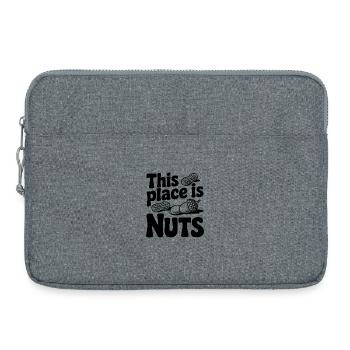 This Place is Nuts - Laptop bag 15" - heather grey - Front