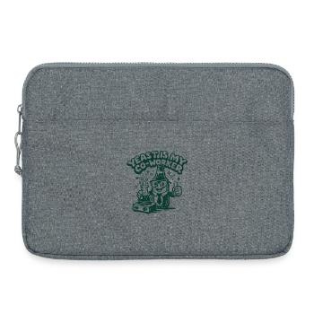 Hefe ist mein Kollege | Brauer Humor - Laptoptasche 15" - Grau meliert - Vorne