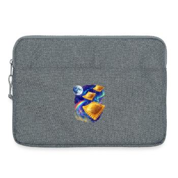 Weltraum Ravioli - Laptoptasche 15" - Grau meliert - Vorne
