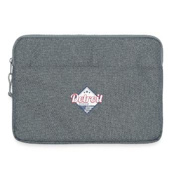 Detroit City aux États-Unis Vintage USA - Sacoche pour ordinateur portable 15 pouces - gris chiné - Devant