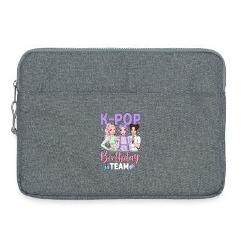 K Pop Birthday Team - Laptoptasche 15" - Grau meliert - Vorne