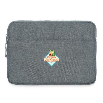 Playa del Carmen Mexiko Retro Cocktail Souvenir - Laptoptasche 15" - Grau meliert - Vorne