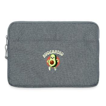 Avocardio Fitness Avocado Mascot FUN - Laptop bag 15" - heather grey - Front
