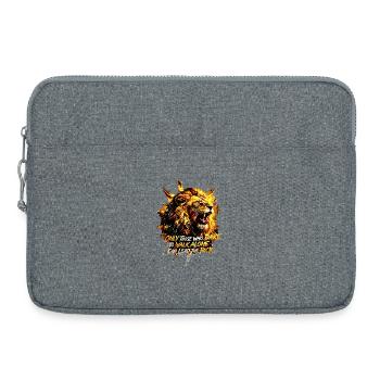Löwe Lead The Pack Motivation - Laptoptasche 15" - Grau meliert - Vorne