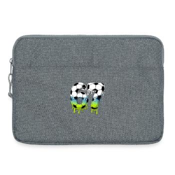 7th Birthday Soccer Shirt I was 6 Now Im 7 years - Sacoche pour ordinateur portable 15 pouces - gris chiné - Devant