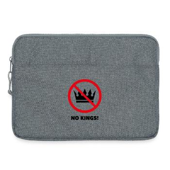 Pas de rois ! (Projet de protestation / POS 2C) - Sacoche pour ordinateur portable 15 pouces - gris chiné - Devant