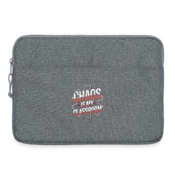 Instructeur ambulancier Chaos est mon service d’urgence - Sacoche pour ordinateur portable 15 pouces - gris chiné - Devant