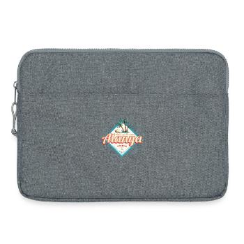 Alanya in Antalya Türkei Retro Urlaub Souvenir - Laptoptasche 15" - Grau meliert - Vorne