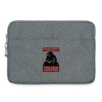 Ironie polonaise Stańczyk le bouffon triste - Sacoche pour ordinateur portable 15 pouces - gris chiné - Devant