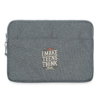 High School Teacher I Make Teens Think Education - Laptoptasche 15" - Grau meliert - Vorne