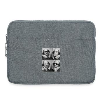 William_Shakesepeare photo strips - Laptop bag 15" - heather grey - Front