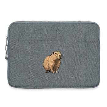 Naturtöne Capybara Illustration - Laptoptasche 15" - Grau meliert - Vorne