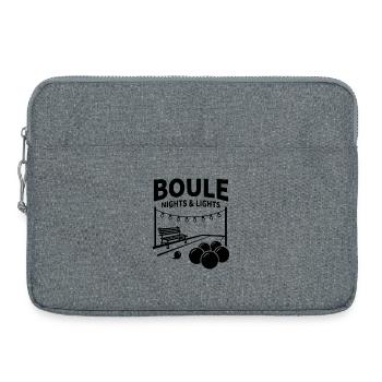 Boule Nights & Lights Petanque Ball Sports - Laptop bag 15" - heather grey - Front