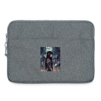 Cybernoir Diva in the Neon Jungle - Laptop bag 15" - heather grey - Front