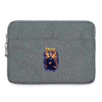 Portrait d’Edgar Allan Poe - Sacoche pour ordinateur portable 15 pouces - gris chiné - Devant