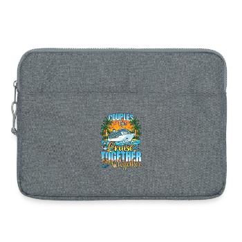 Couples That Cruise Family Vacation Trip Cruising - Laptop bag 15" - heather grey - Front