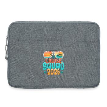 Voyage de vacances en famille Croisière Équipe - Sacoche pour ordinateur portable 15 pouces - gris chiné - Devant