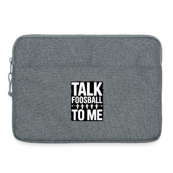 Table Soccer Evolution Funny Foosball Foosball - Laptop bag 15" - heather grey - Front