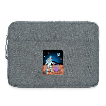 Premier t-shirt d’astronaute à la planète sur Mars - Sacoche pour ordinateur portable 15 pouces - gris chiné - Devant
