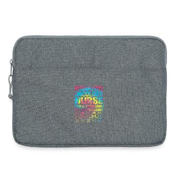 Childhood cancer Cancer survivor Cancer stinks - Laptop bag 15" - heather grey - Front