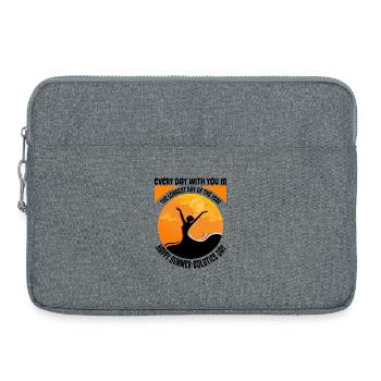 Litha Pagan: Sommersonnenwende, Mittsommer, Mittsommer, Mittsommer. - Laptoptasche 15" - Grau meliert - Vorne