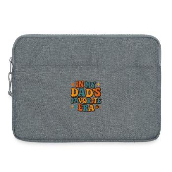 Dans l’humour de la famille des filles à l’époque préférée de mon père - Sacoche pour ordinateur portable 15 pouces - gris chiné - Devant