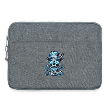 Servus Shirt Trachten Herren Trachtenshirt Bayern - Laptop bag 15" - heather grey - Front