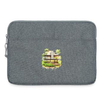 Luxury Meets Wilderness - Laptop bag 15" - heather grey - Front