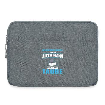 Taubenzüchter Spruch Lustig Taubenflüsterer - Laptoptasche 15" - Grau meliert - Vorne
