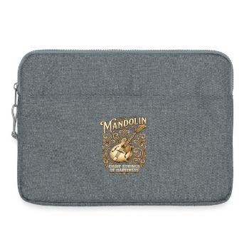 Mandolin Eight Strings of Happiness - Mandoline - Laptop bag 15" - heather grey - Front