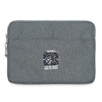 Bassist Low End Thunder - Laptop bag 15" - heather grey - Front