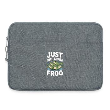 Just One More Frog Frog Terrarium - Laptop bag 15" - heather grey - Front