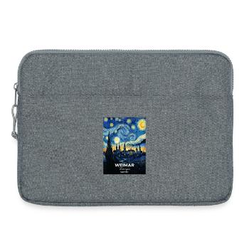 Vue de la ville de Weimar, Allemagne - Sacoche pour ordinateur portable 15 pouces - gris chiné - Devant