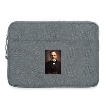 Louis Pasteur Vintage Portrait - Laptop bag 15" - heather grey - Front