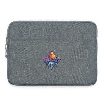 Eisberge Symbol Berge - Sacoche pour ordinateur portable 15 pouces - gris chiné - Devant