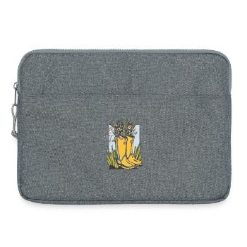 Décoration du jardin - Sacoche pour ordinateur portable 15 pouces - gris chiné - Devant