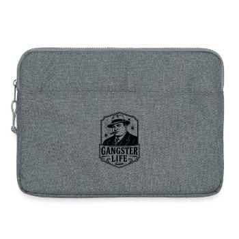Gangster Life Al Capone Mafia - Laptop bag 15" - heather grey - Front