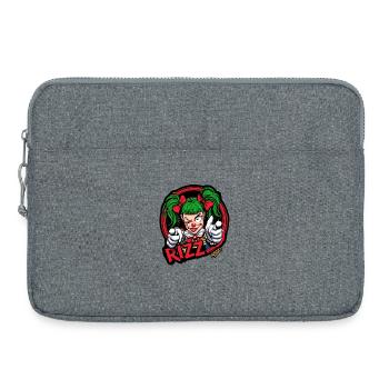 Rizz Clown Neon Pop - Sacoche pour ordinateur portable 15 pouces - gris chiné - Devant
