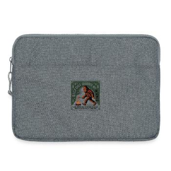 Camping drôle Sasquatch Bigfoot a eu mon pénis - Sacoche pour ordinateur portable 15 pouces - gris chiné - Devant