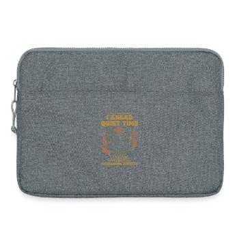 Sourdough I Knead Quiet Time Bread Baking - Laptop bag 15" - heather grey - Front