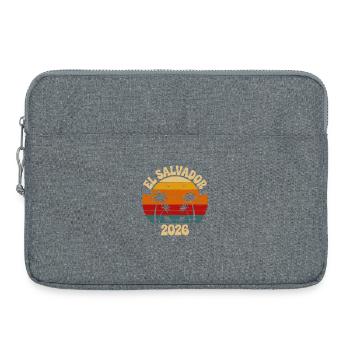 El Salvador 2026 Retro Beach - Laptop bag 15" - heather grey - Front