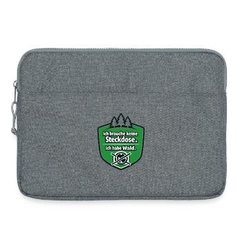 Je ne peux pas, j’ai la forêt. - Sacoche pour ordinateur portable 15 pouces - gris chiné - Devant