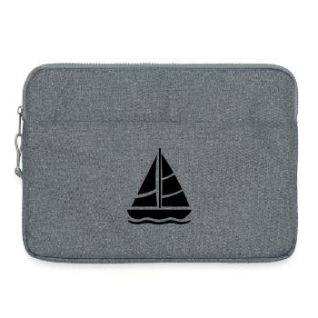 voilier - Sacoche pour ordinateur portable 15 pouces - gris chiné - Devant