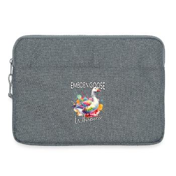 Emdengans Flüsterer - Laptoptasche 15" - Grau meliert - Vorne