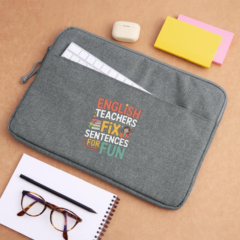 Enseignant d’anglais langue seconde (ESL) Enseignants d’anglais Fix Language Educator Sacoche pour ordinateur portable 15 pouces